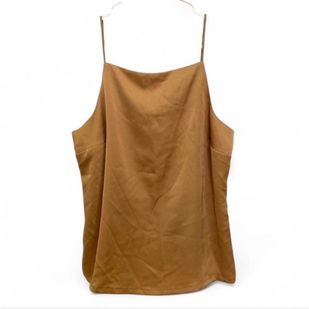 Ann Taylor Golden Tan Flowy Tank Top Blouse in Womens Size Small